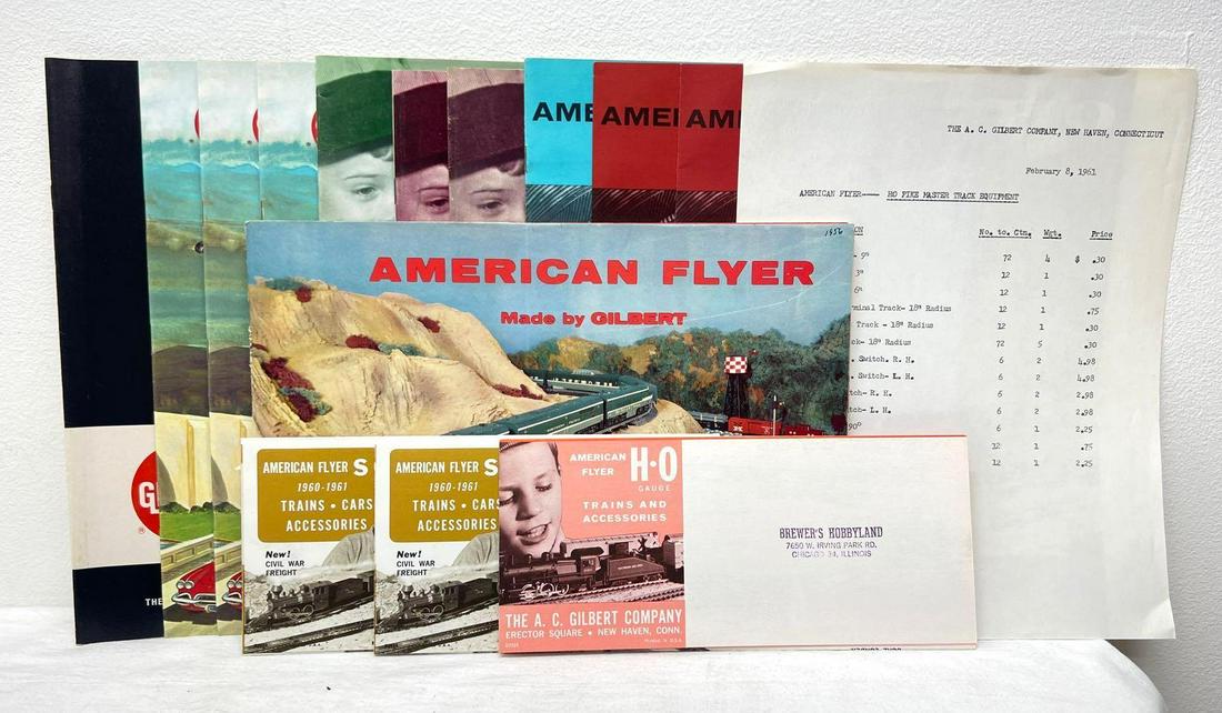 Postwar American Flyer S/HO Gauge price sheet catalogs (1 of 16)