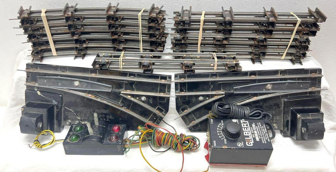 Postwar American Flyer S Gauge 22033 switches controller track (1 of 8)