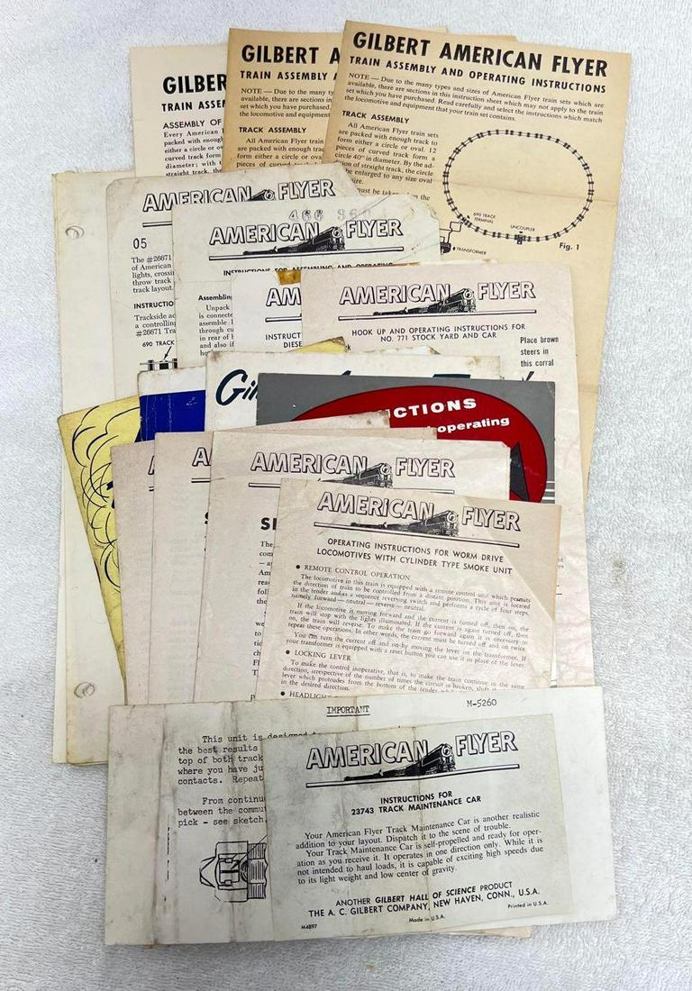 Postwar American Flyer S Gauge instructions sheets books service stations (1 of 18)
