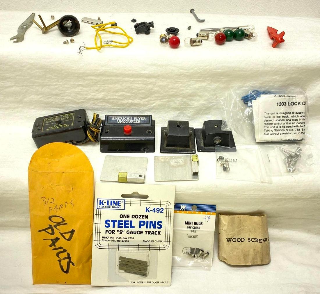 Postwar American Flyer S Gauge control buttons parts lamps funnel more (1 of 7)
