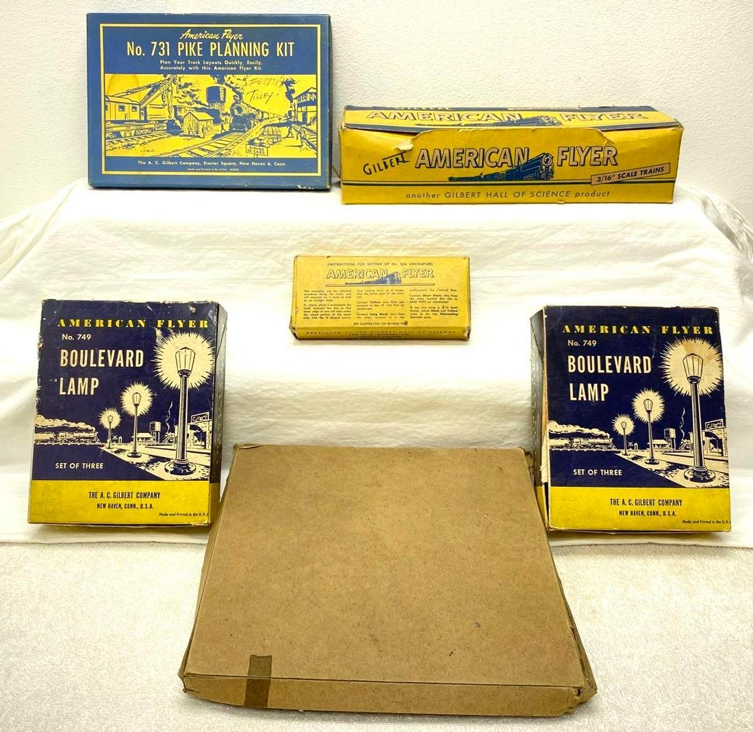Postwar American Flyer S Gauge 749 749 706 725 702 731 in original boxes (1 of 9)