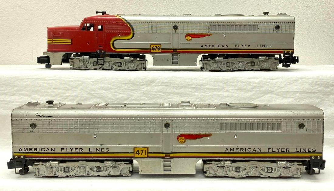 Postwar American Flyer S Gauge 4713 Santa Fe 470 471 (1 of 14)