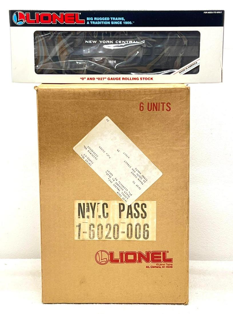 Modern Era Lionel O Gauge NYC 6-pack passenger cars in OB (1 of 3)