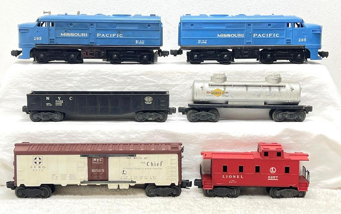Postwar Lionel O Gauge 205P 205T 6672 6462 6465 6257 (1 of 8)