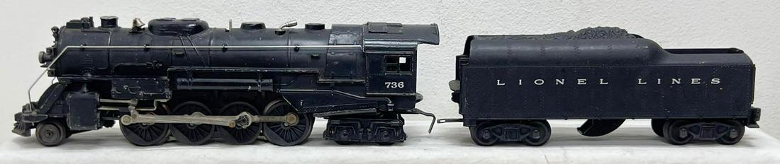 Postwar Lionel O Gauge 736 2-8-4 loco 2046W tender (1 of 7)