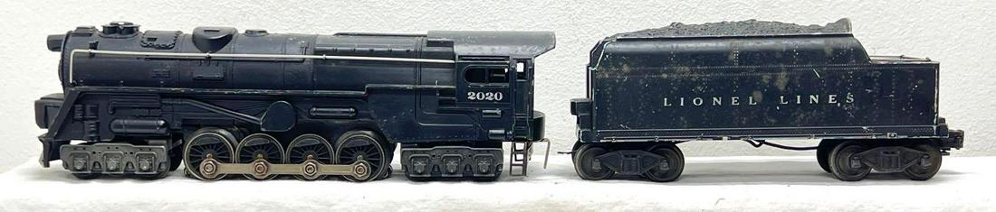 Postwar Lionel O Gauge Postwar Lionel O Gauge 2020 4-8-4 turbine whistle tender: Some trains in this lot may clean and polish to look C6 or better. Please view the items in this lot carefully as they are being sold as shown in the photos with NO returns.