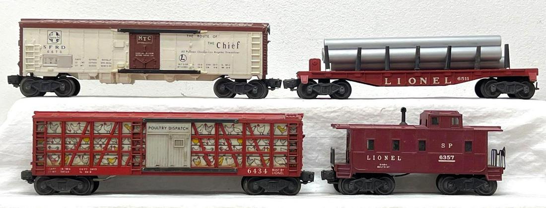 Postwar Lionel O Gauge 6434 6672 6511 6357 +B112 (1 of 4)