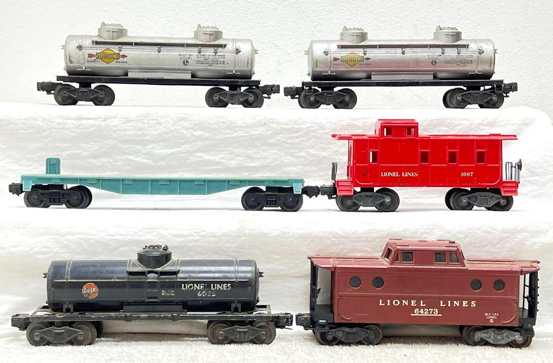 Postwar Lionel O Gauge 1007 6427 6465 6465 6025 flat (1 of 4)