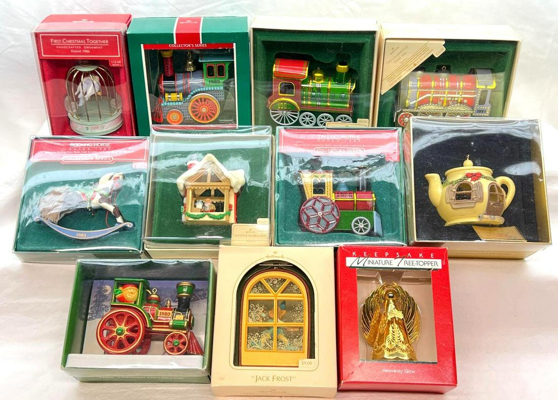 Hallmark Keepsake Ornaments Lot Of 11 Wood And Tin From The 1970 And 1980s (1 of 12)