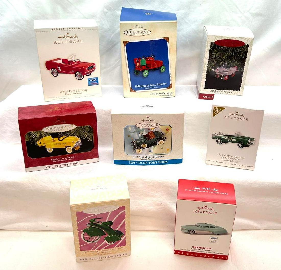 Hallmark Keepsake Ornaments Lot Of 8 Cars Bikes Planes And More (1 of 10)