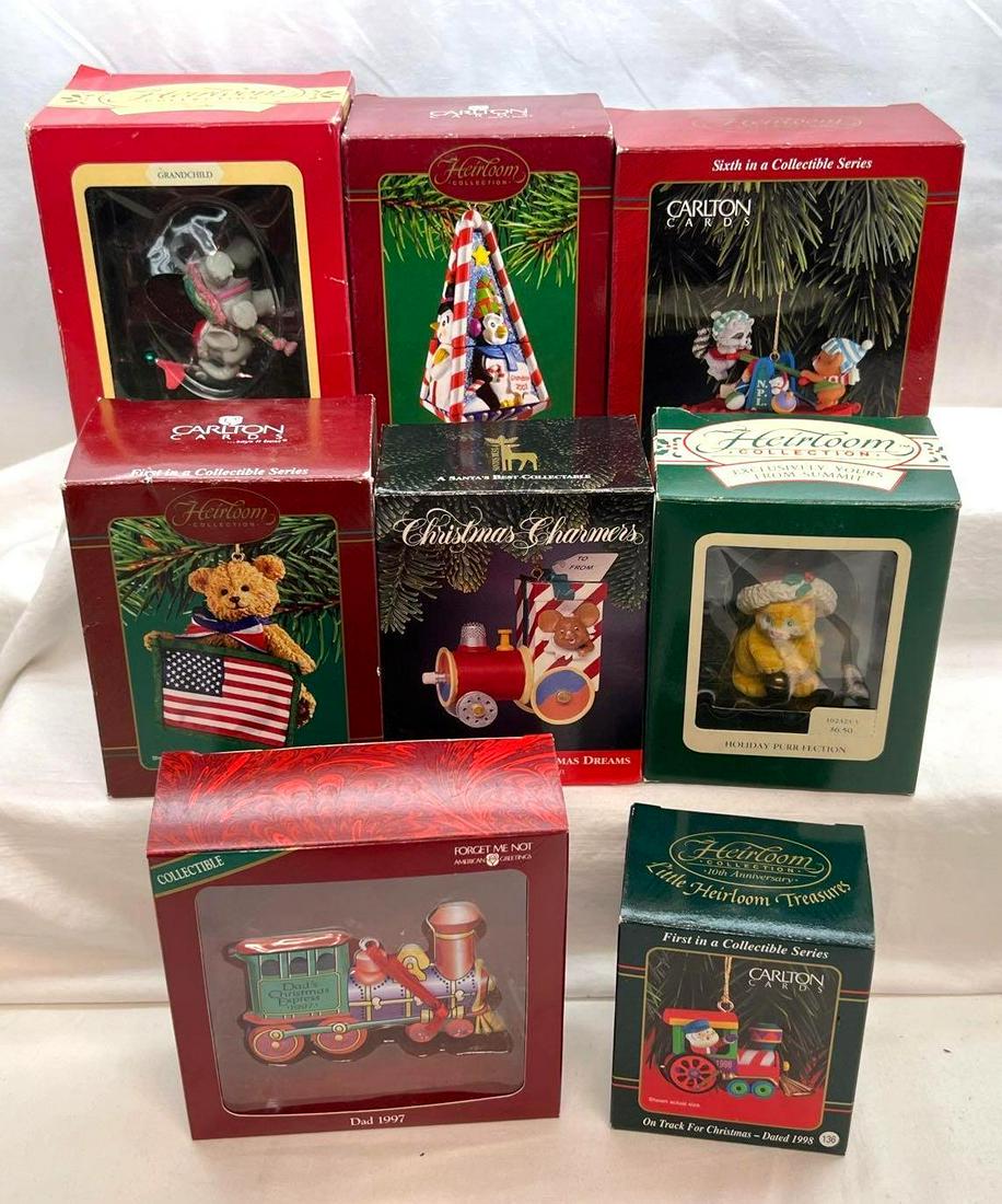 Enesco Santas Best Heirloom Ornaments Lot Of 8 (1 of 10)