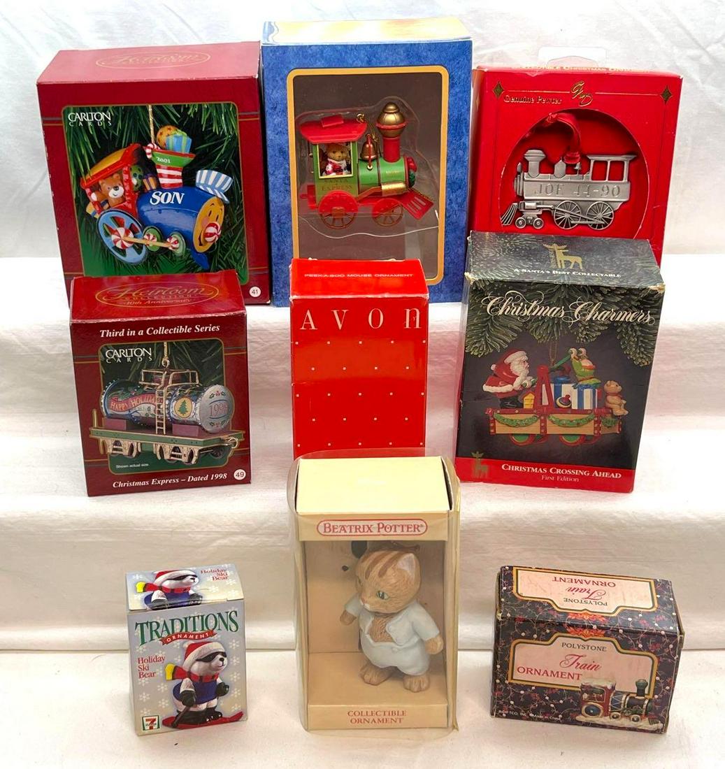 Enesco Santas Best Heirloom Beatrix Potter Ornaments Lot Of 9: Enesco Santas Best Heirloom Beatrix Potter Ornaments Lot Of 9. This lot includes, Enesco Santa Express 1998, Heirloom Collection Son 2001, Heirloom Collection Christmas Express 1998, Christmas Charmer