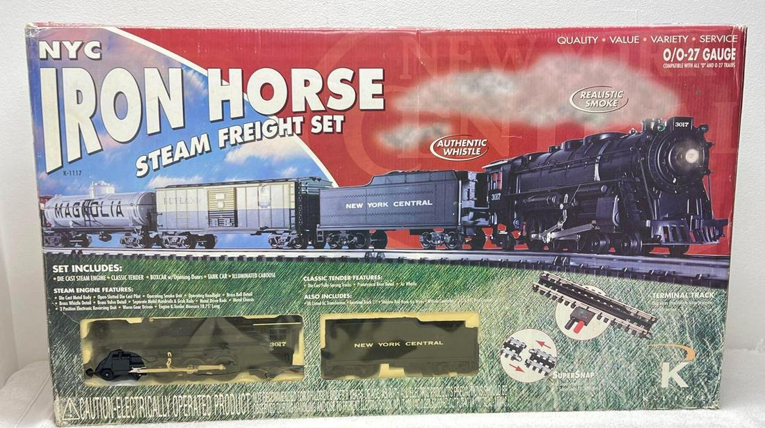 Modern Era K Line O Gauge K1117 NYC Iron Horse set in original box (1 of 5)