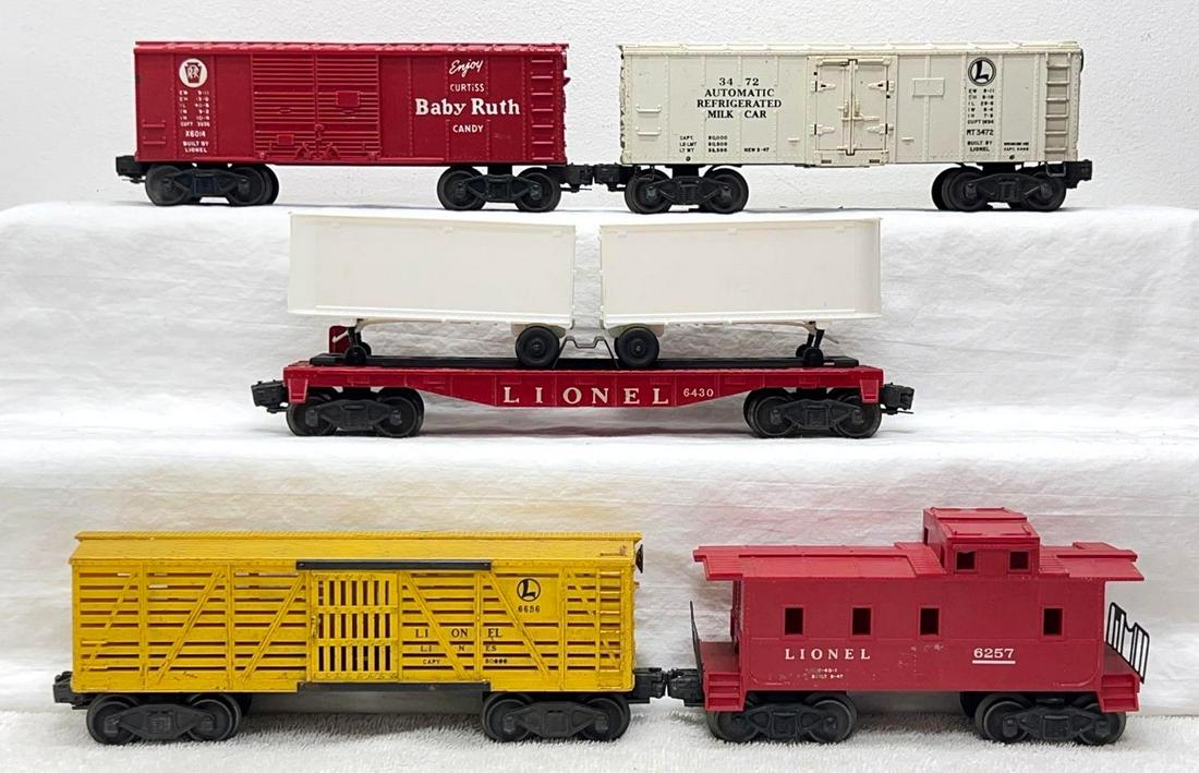 Postwar Lionel O Gauge 6014 6430 3472 6656 6257 (1 of 4)