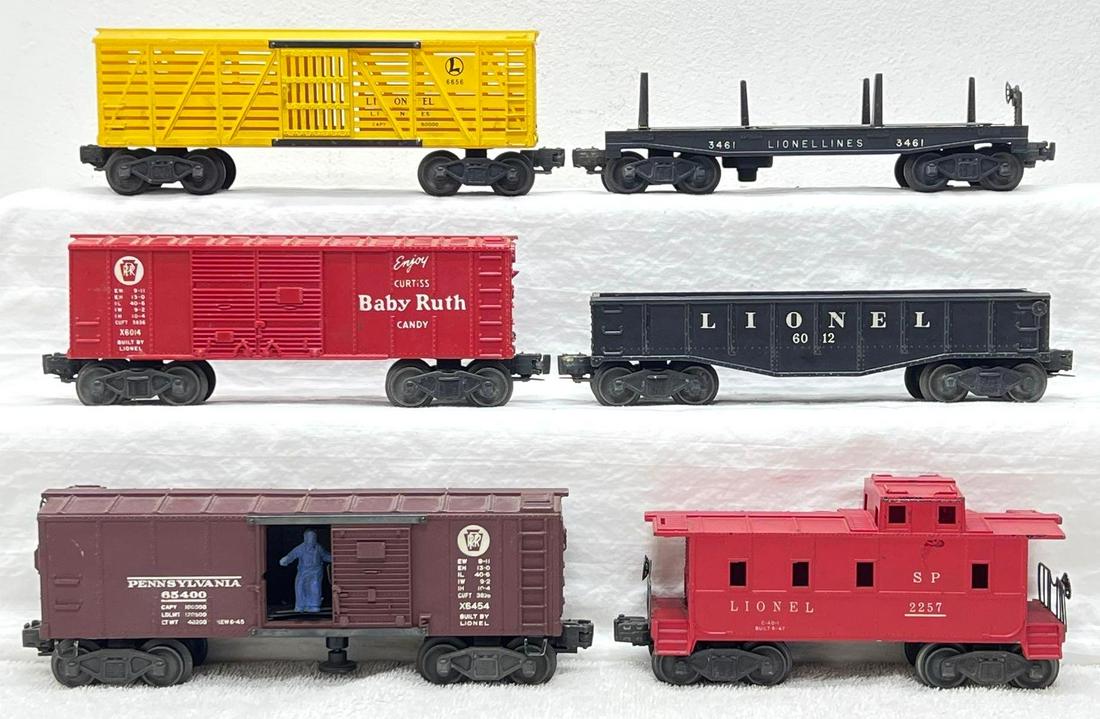 Postwar Lionel O Gauge 6014 3461 6656 6012 6454 2257 (1 of 4)