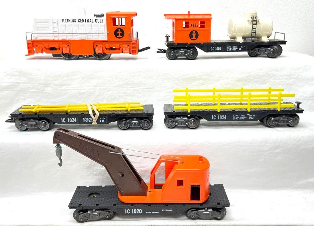 Postwar Marx O Gauge 801 Illinois Central Gulf diesel 1024 1024 1020 1015 (1 of 5)