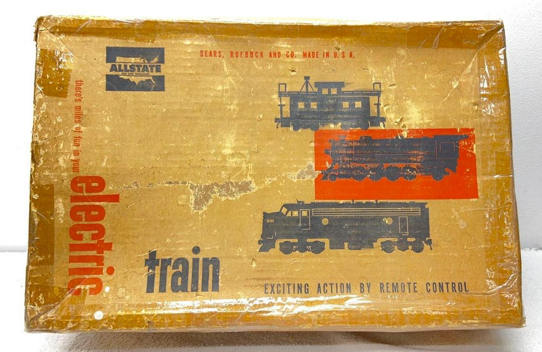 Postwar Marx O Gauge 9625 steam freight set 666 smoke light in original box (1 of 13)