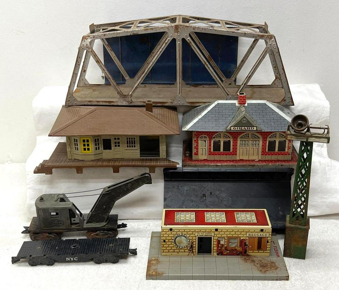 Postwar Marx O Gauge Wabash Erie IC bridges Girard Union Station Glendale (1 of 14)