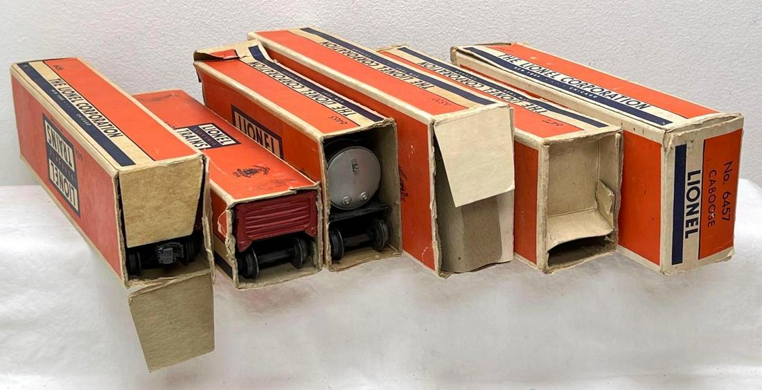 Postwar Lionel O Gauge 6456 6462 6520 6465 6472 6457 in original boxes (1 of 5)