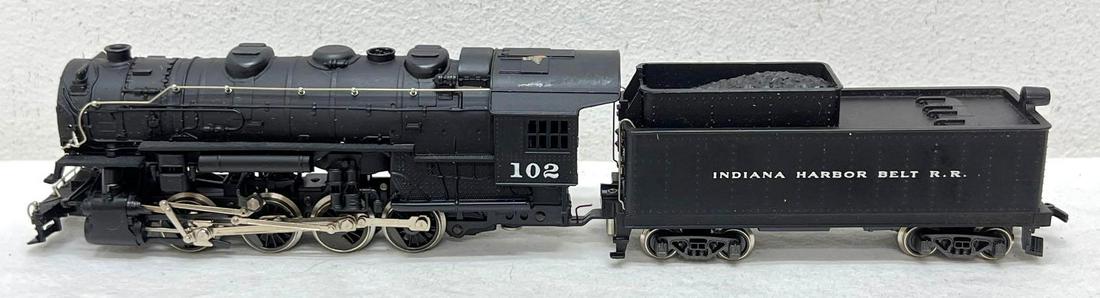HO Gauge/Scale AHM 5082-B Rivarossi 0-8-0 IHB switcher in OB: HO Gauge/Scale AHM 5082-B Rivarossi 0-8-0 IHB switcher in original box. Train is missing boiler front, tender has a cracked rear step mount, otherwise it is very clean and could look quite nice repair