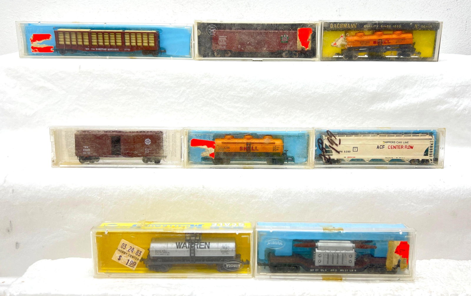 N Scale MRC Atlas AHM Bachmann freight cars in original package (1 of 5)