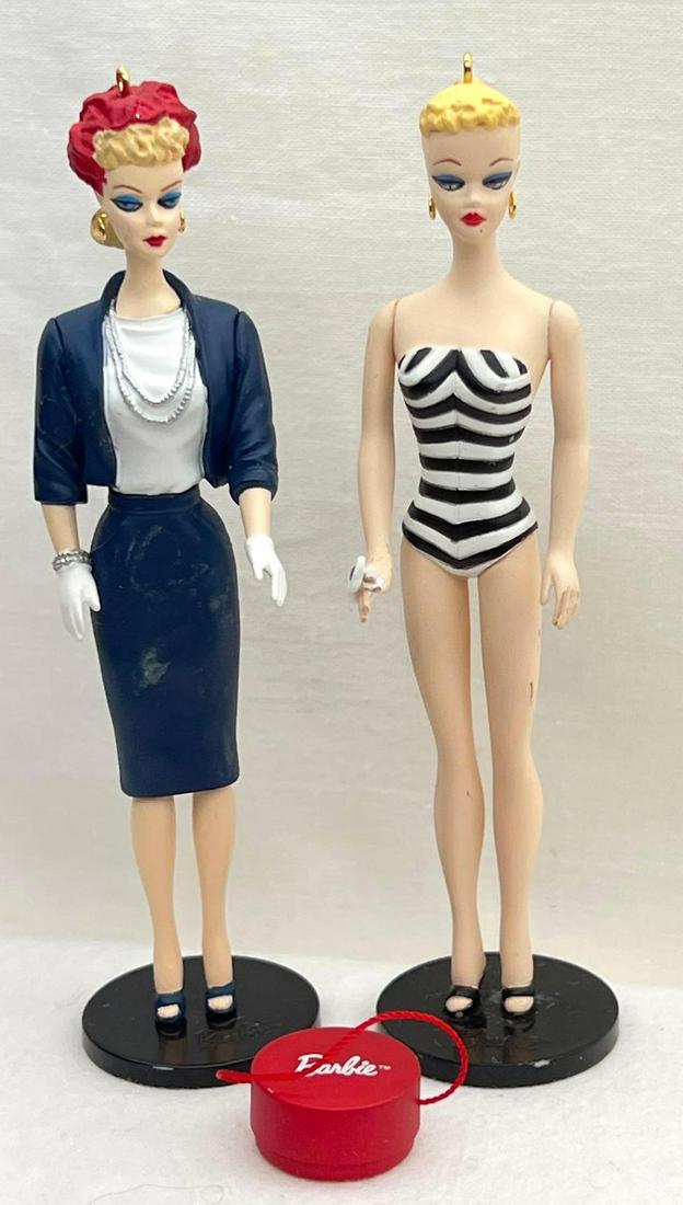 Hallmark Keepsake Ornament Lot Of Two Barbies (1 of 12)