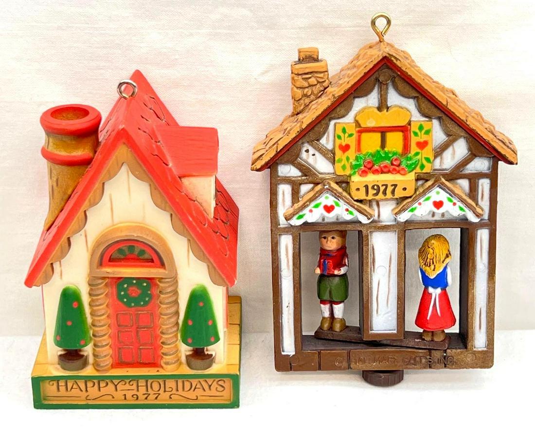 Hallmark Keepsake Ornament Lot Of Two Holiday Houses (1 of 4)