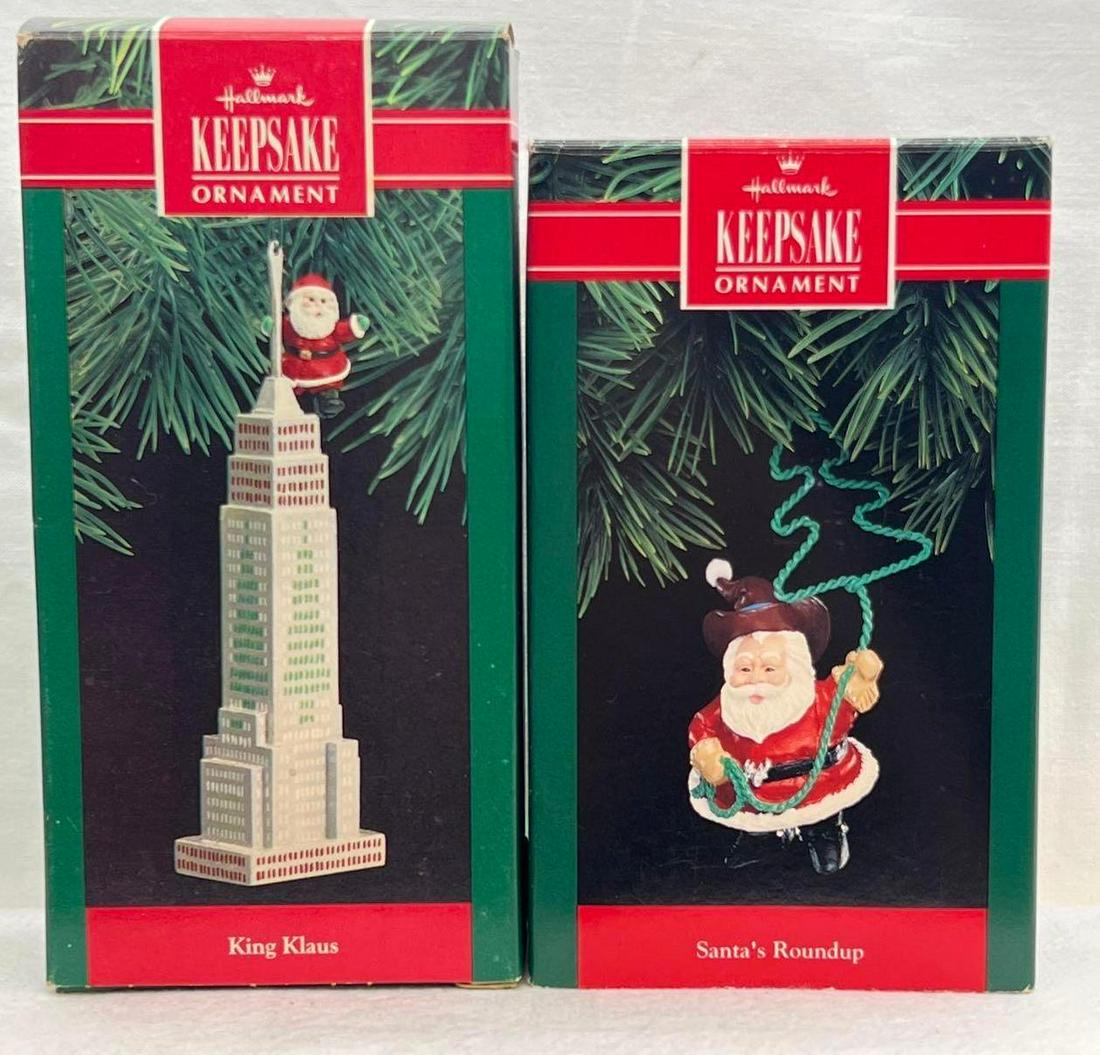 Hallmark Keepsake Ornament Lot Of Two Santas (1 of 6)