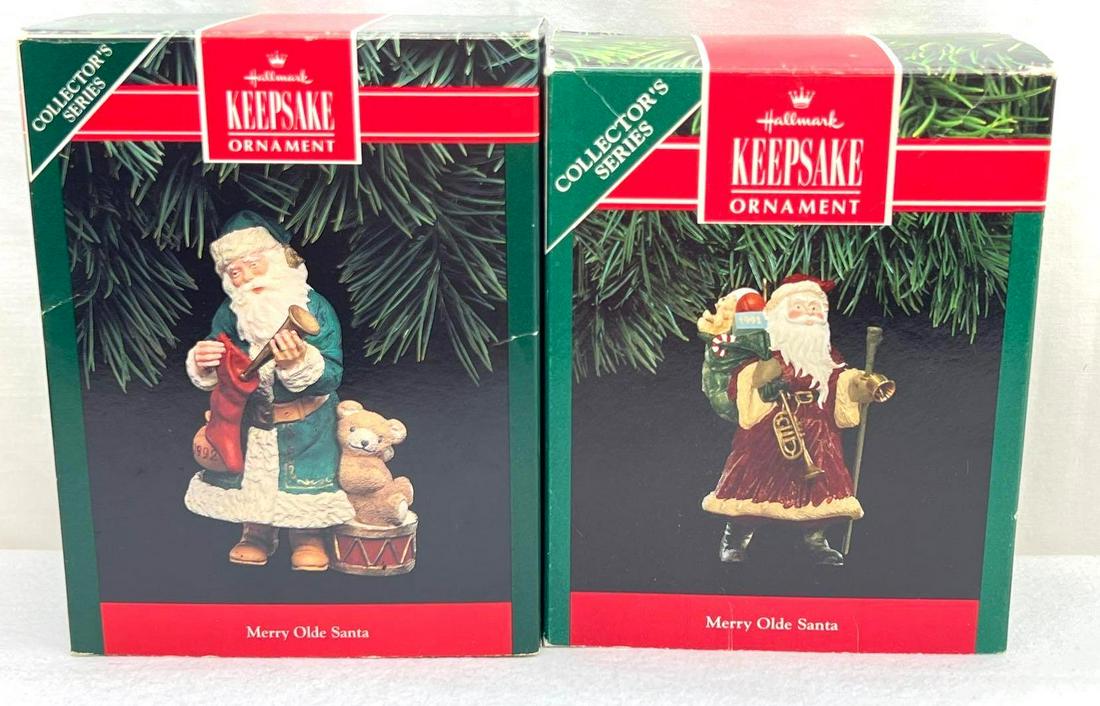 Hallmark Keepsake Ornament Lot Of Two Merry Olde Santa (1 of 7)