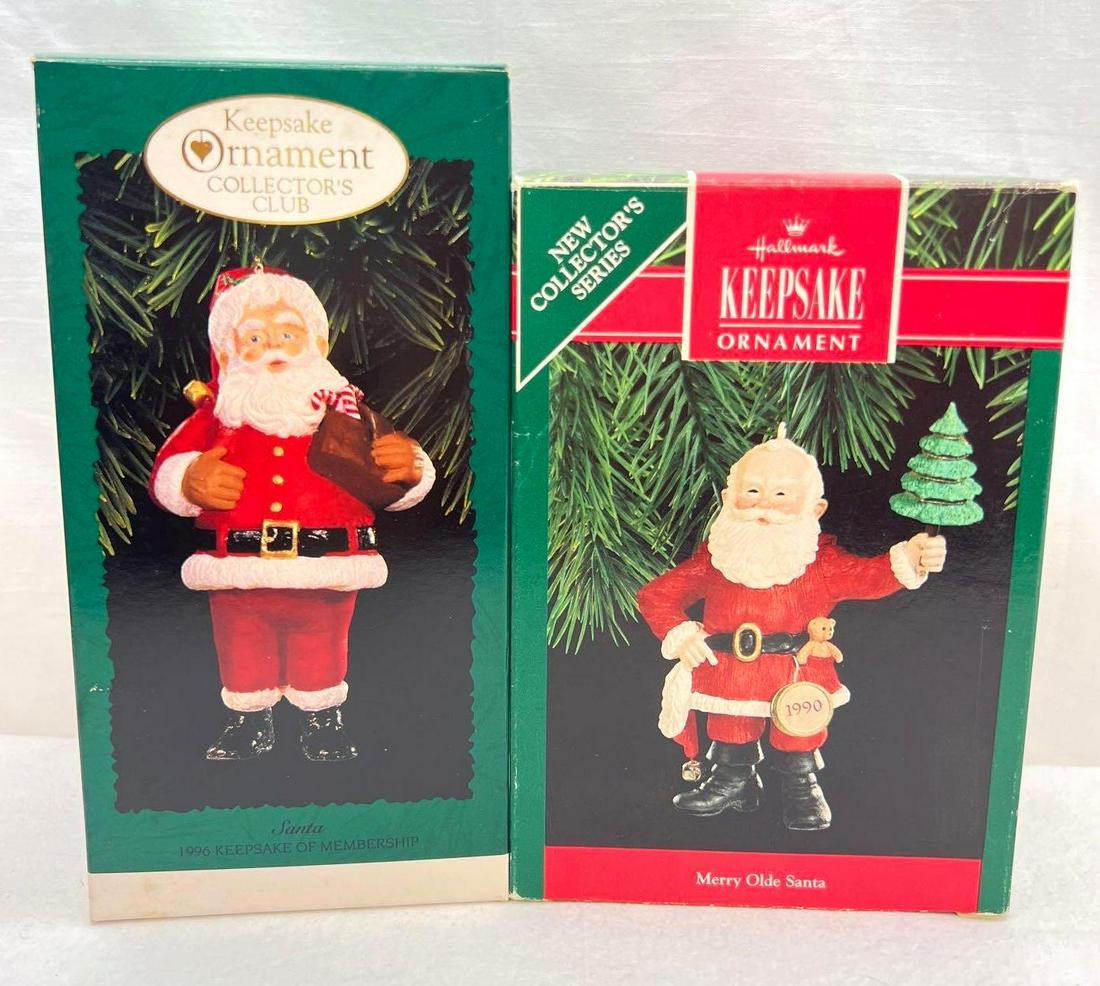 Hallmark Keepsake Ornament Lot Of Two Santas (1 of 7)