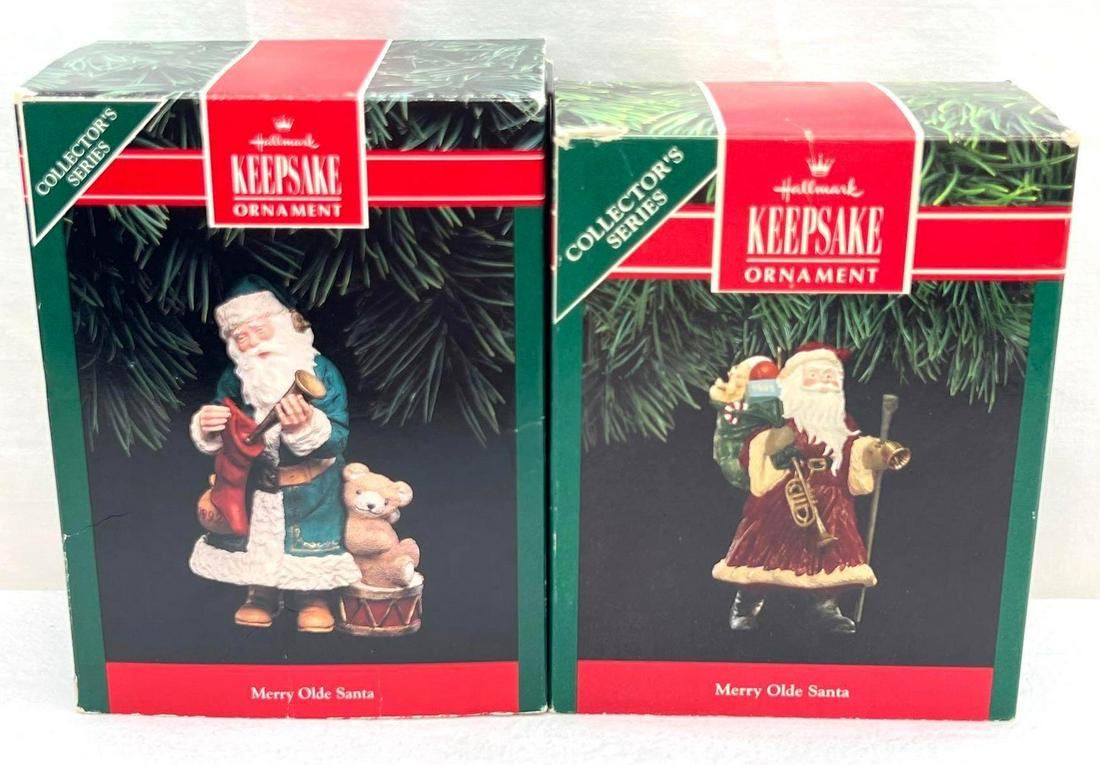 Hallmark Keepsake Ornament Lot Of Two Merry Olde Santa (1 of 7)