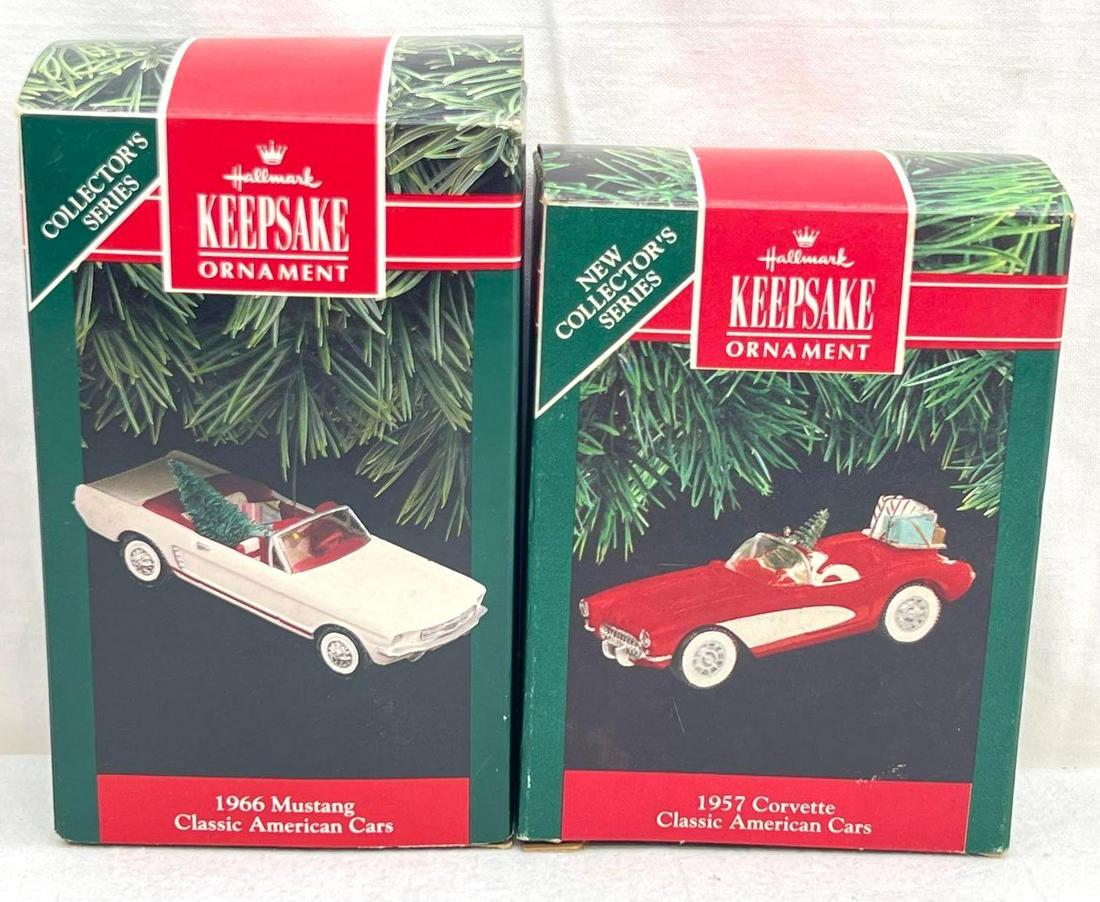 Hallmark Keepsake Ornament  Lot Of Two Classic American Cars (1 of 5)
