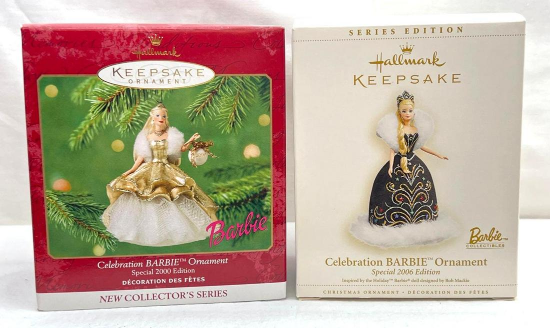 Hallmark Keepsake Ornament Lot Of 2 Celebration Barbie (1 of 8)