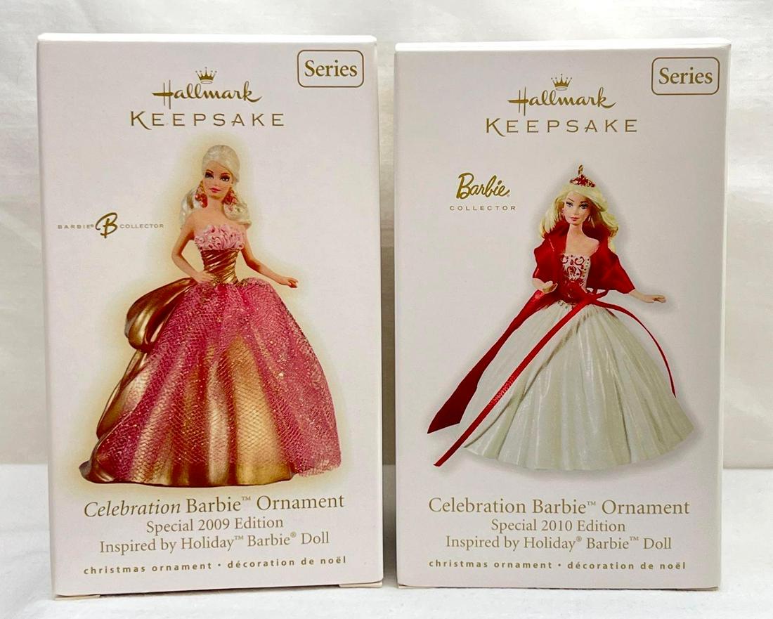 Hallmark Keepsake Ornament  Lot Of 2 Celebration Barbie (1 of 3)