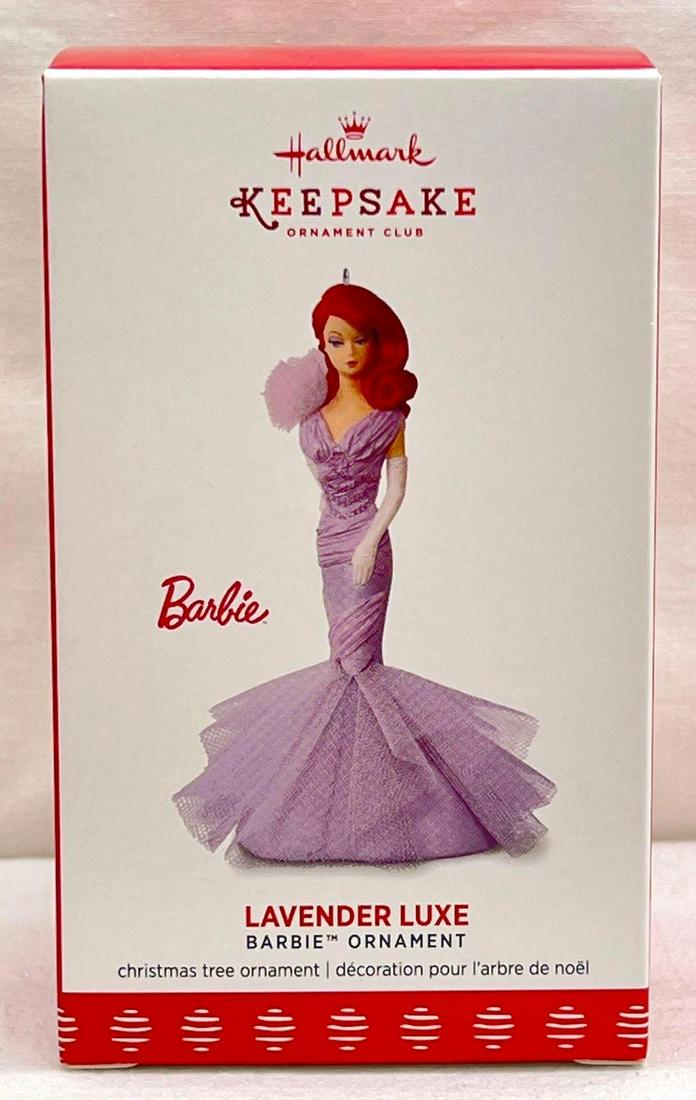 Hallmark Keepsake Ornament Barbie Lavender Luxe (1 of 5)