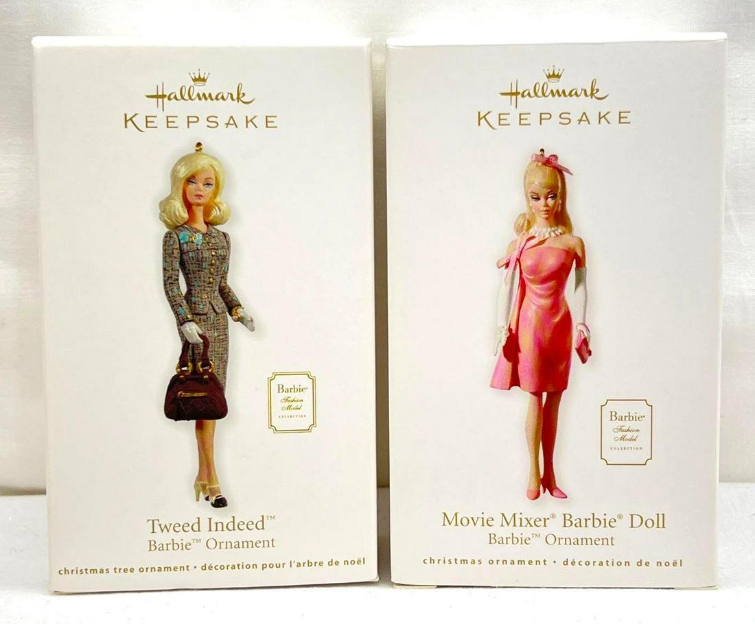 Hallmark Keepsake Ornament Lot Of 2 Barbie Fashion Model Collections (1 of 4)