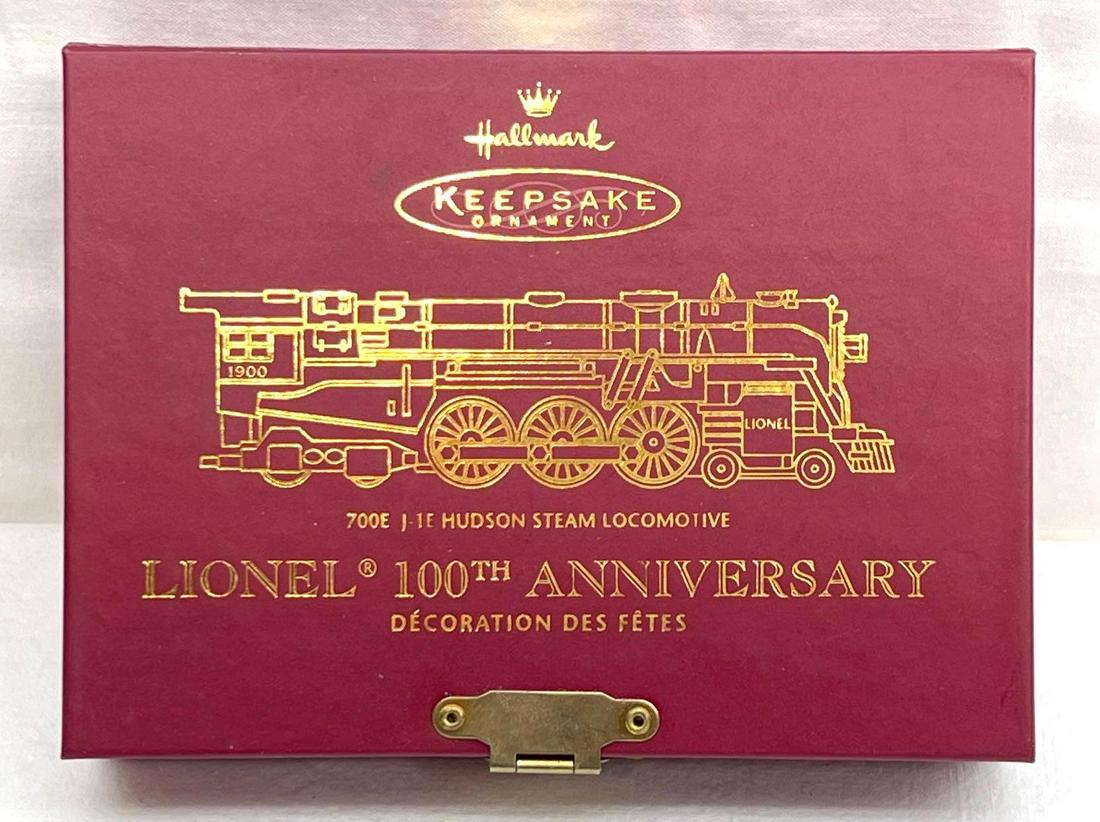 Hallmark lionel 100th anniversary train on sale ornament