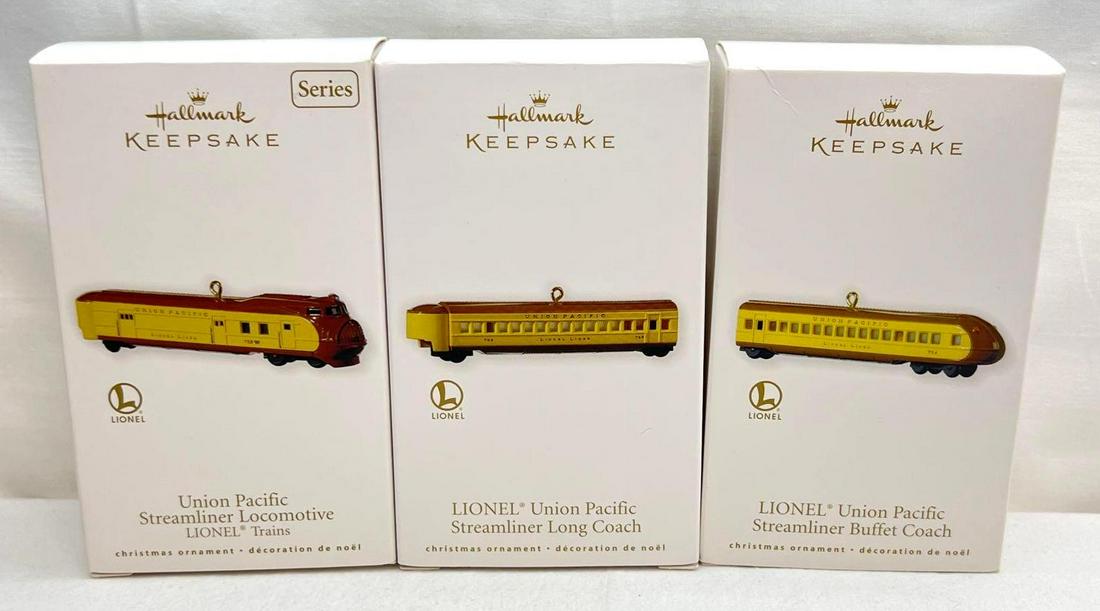 Hallmark Keepsake Ornament Lot Of 3 Lionel Union Pacific Streamliner (1 of 5)