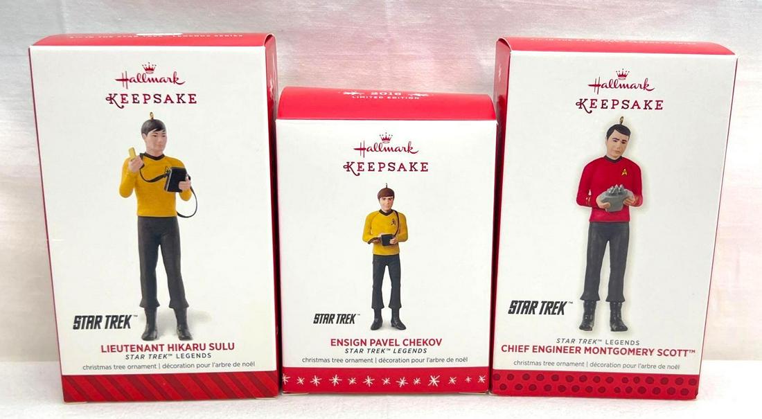 Hallmark Keepsake Ornament Lot Of 3 Star Trek Legends (1 of 4)