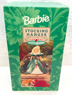 Hallmark Keepsake Ornaments 1996 Holiday Barbie Stocking Hanger: Hallmark Keepsake Ornaments 1996 Holiday Barbie Stocking Hanger. This great ornament is used but in excellent condition. Box shows little to no wear.