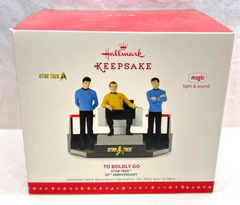 Hallmark Keepsake Ornaments Star Trek To Boldly Go 50th Anniversary tabletop decoration