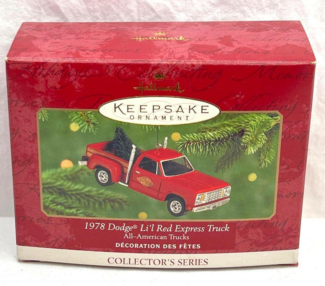 Hallmark Keepsake Ornaments All American Trucks 1978 Dodge Lil Red Express Truck sixth in the series (1 of 6)