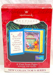 Hallmark Keepsake Ornaments Winnie The Pooh A Visit From Piglet first in the series