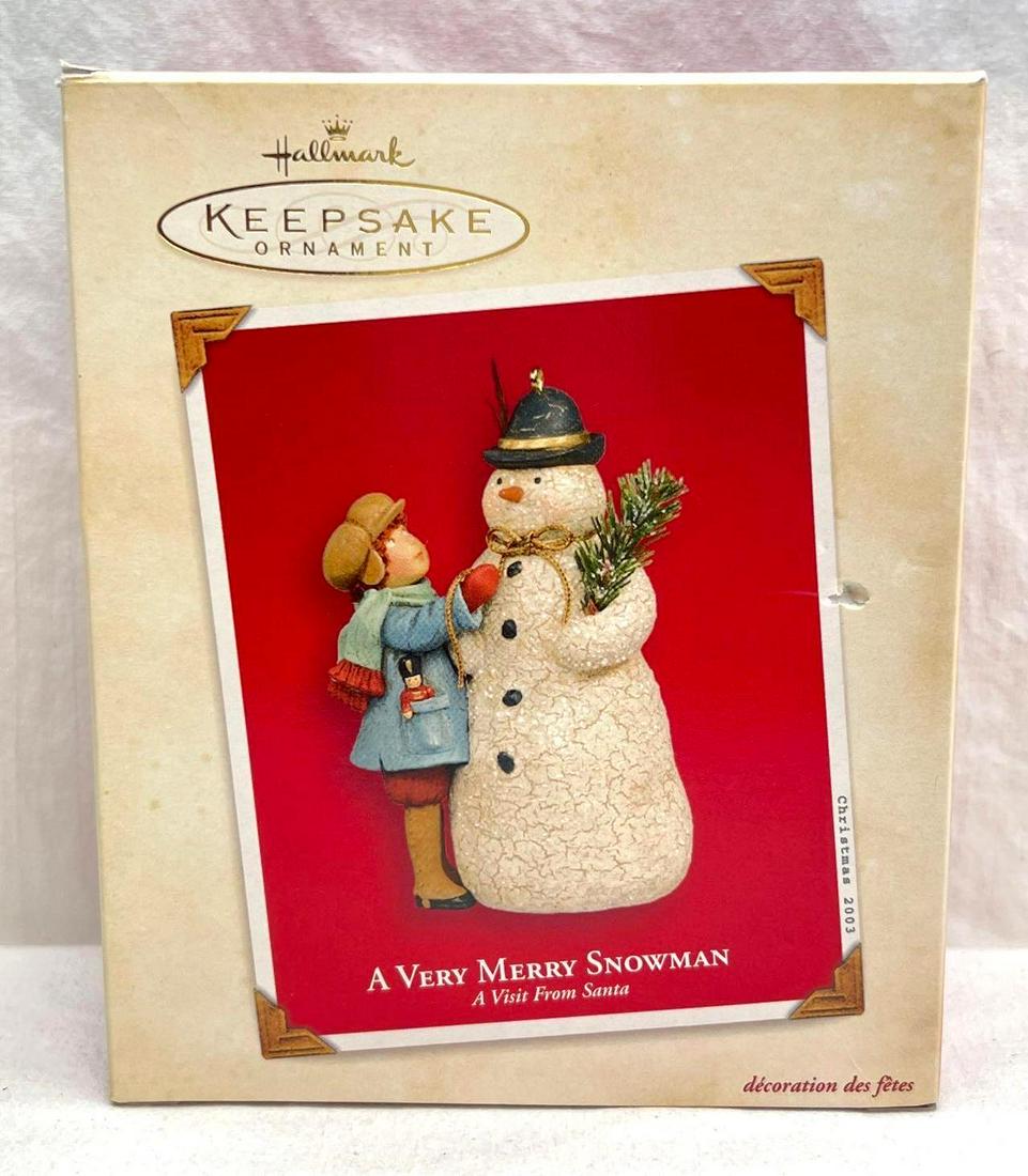 Hallmark Keepsake Ornaments A Visit From Santa A Very Merry Snowman (1 of 5)