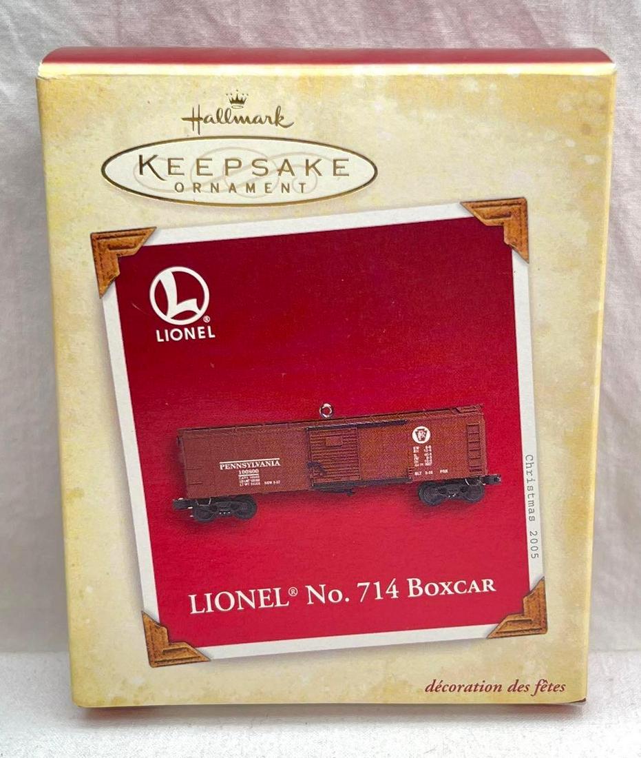 Hallmark Keepsake Ornaments Lionel No 714 Boxcar in original box (1 of 6)