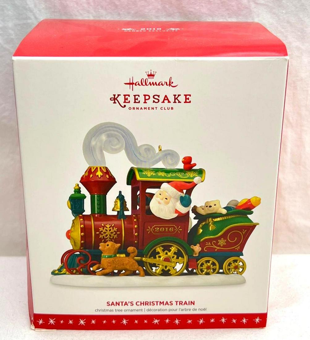 Hallmark Keepsake Ornaments Santa's Christmas Train in original box (1 of 7)