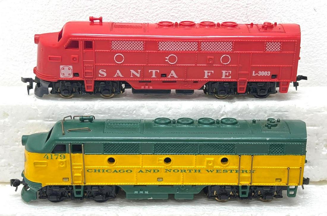Postwar American Flyer Marx HO Gauge diesel locomotive A units (1 of 4)