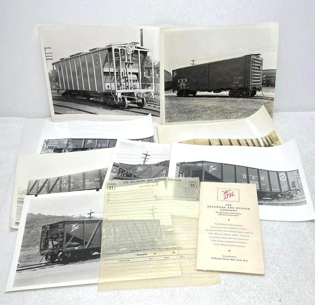 Group of The Delaware and Hudson Railroad photographs train order (1 of 11)