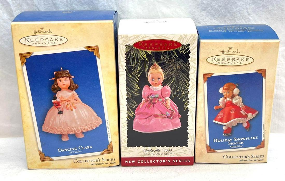 Hallmark Keepsake Ornaments lot of three Madame Alexander Collectors Series (1 of 7)