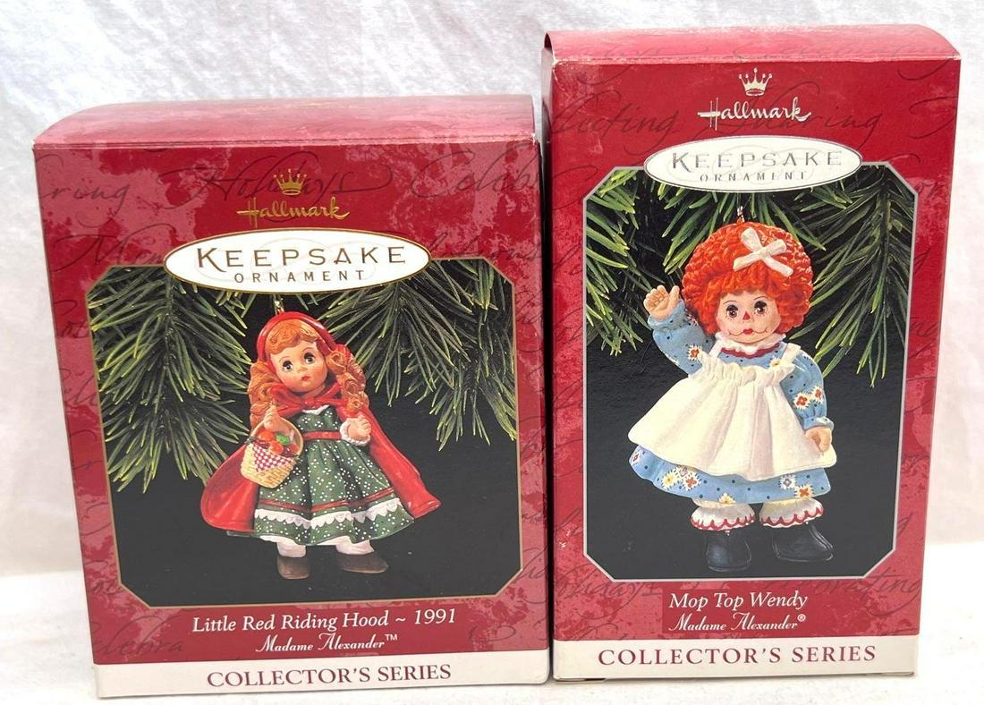 Hallmark Keepsake Ornaments lot of two Madame Alexander Collectors Series (1 of 6)